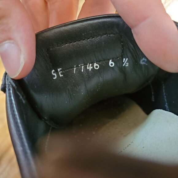 Salvatore Ferragamo Leather Sneakers black size womens 6.5 - Picture 8 of 8